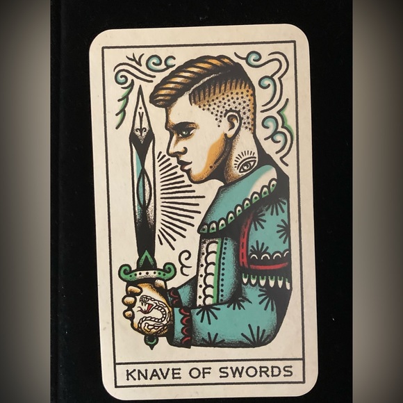 TATTOO TAROT Ink & Intuition Cards & Guidebook By Megamunden & D.McMahon Collis - Picture 8 of 8